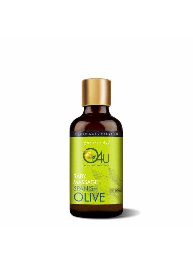 O4U - Spanish Olive Oil For Baby Massage Scalp Conditioning Dandruff Control Strong & Shiny Hair Skin Moisturisation Reducing Age Signs ; Usda Certified 100% Pure & Organic ; (50Ml) - Image 1