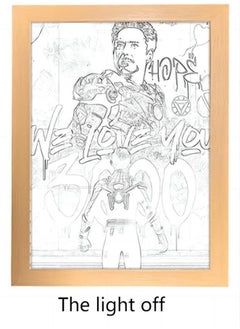 TNGames Spider-Man, Iron-Man Frame Lamp 23*17cm  - Image 2
