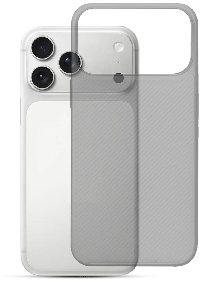 CATANES Case Cover for iPhone 17 Pro, Air Skin Line Design Back Cover, Sturdy Durable Ultra-Thin Case, Drop Protection Cover Clear - Black - Image 1