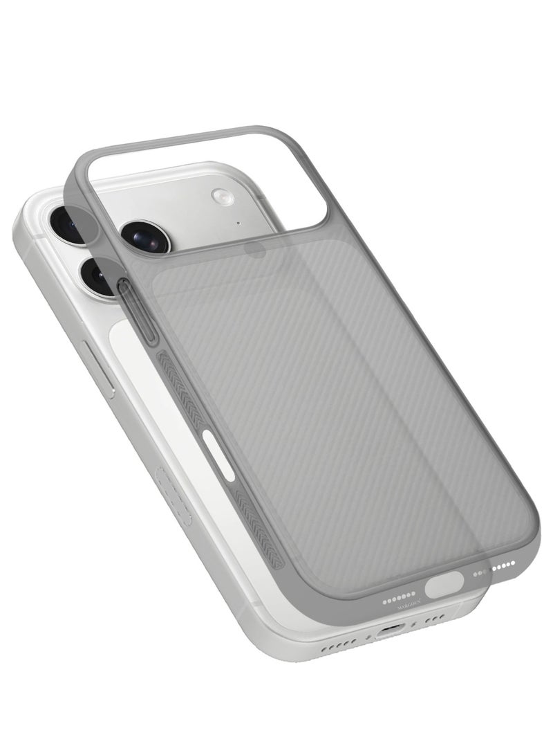 CATANES Case Cover for iPhone 17 Pro, Air Skin Line Design Back Cover, Sturdy Durable Ultra-Thin Case, Drop Protection Cover Clear - Black - Image 3