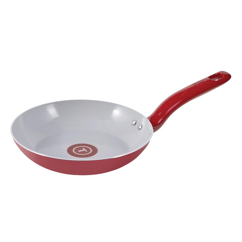 T-fal Simply Cook Ceramic Non-Stick, 12 Piece Pots and Pans Cookware Set, Red Tanin, Rasberry Compote, C499SC64 - Image 4