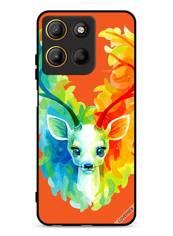 Covernex Motorola Moto G15 Protective Case Cover Colorful Deer