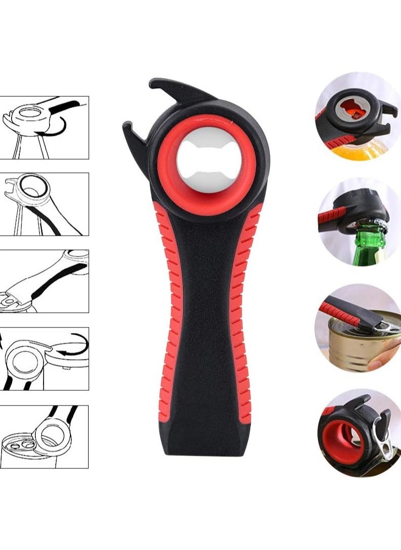 General - 5 Pack Jar Opener For Seniors With Arthritis,Weak Hands,Easy Twist Jar Opener Tool with Rubber Jar Opener Gripper Pad And Lid Beer Bottle Cap Opener - Image 1