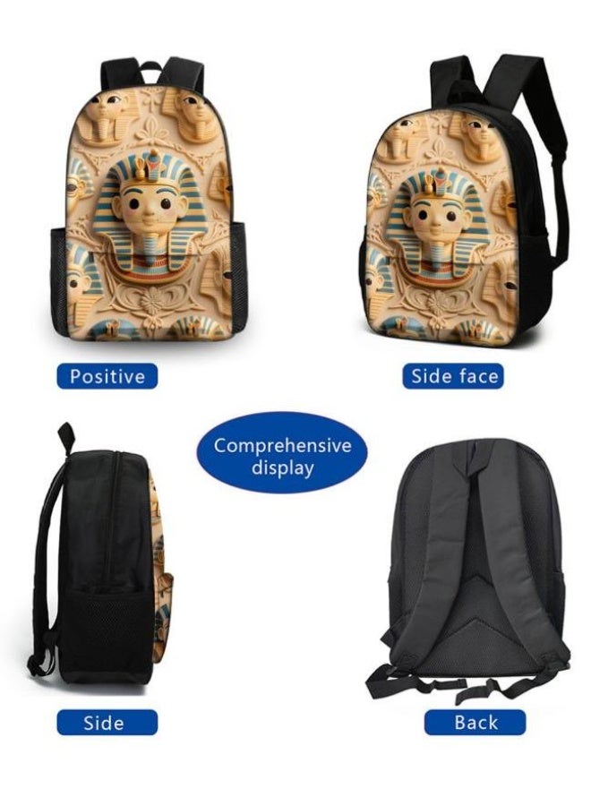 Cute cartoon print, three-piece practical bag combination (available for students, children, friends on outings, mountain climbing, etc.) - 299 - Image 3