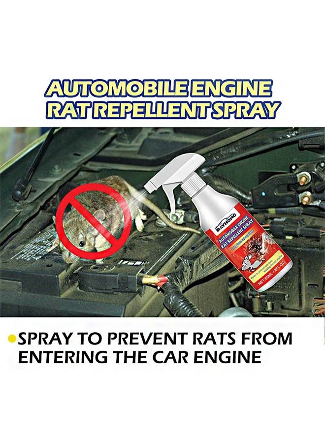 RAYHONG Automobile Engine Rat Repellent Spray 60ml, Long Term Rat Repellent, Rodent Defense Spray for Cars and Trucks Non Toxic Pest Control - Image 4