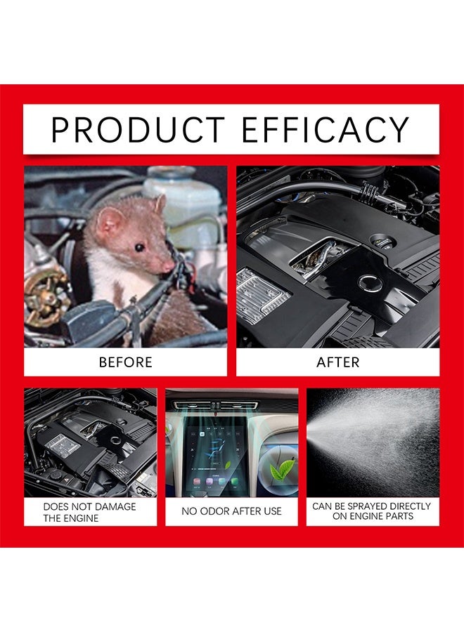 RAYHONG Automobile Engine Rat Repellent Spray 60ml, Long Term Rat Repellent, Rodent Defense Spray for Cars and Trucks Non Toxic Pest Control - Image 3