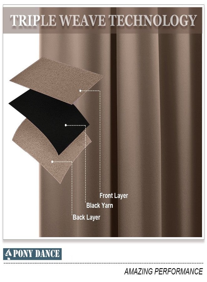 PONY DANCE Blackout Roman Shades Curtains - Bathroom Window Treatments Tie Up Curtain Valance for Small Window, 1 Piece, W 46 x L 63 in, Mocha - Image 5