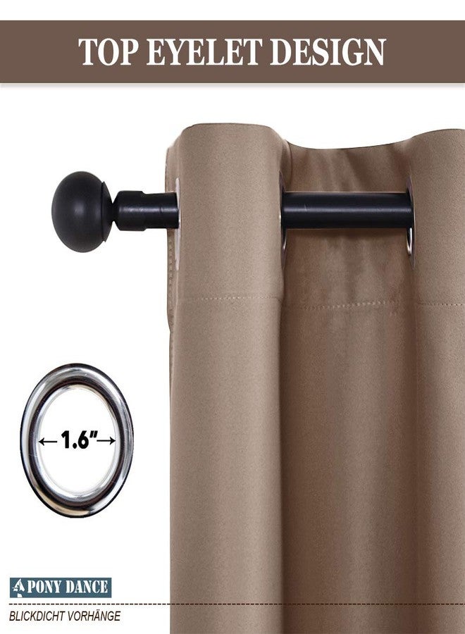 PONY DANCE Blackout Roman Shades Curtains - Bathroom Window Treatments Tie Up Curtain Valance for Small Window, 1 Piece, W 46 x L 63 in, Mocha - Image 3