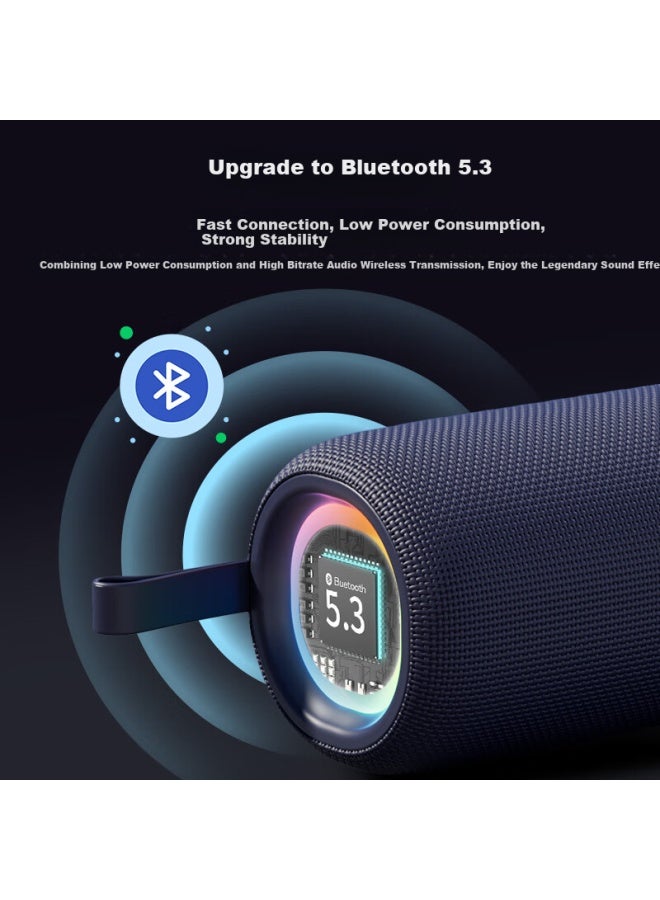 Claison T65 Wireless Bluetooth Speaker Outdoor Portable Subwoofer Desktop Speaker Camping Speaker Square Dance High Quality Gift Mini Speaker Midnight Blue - Image 1