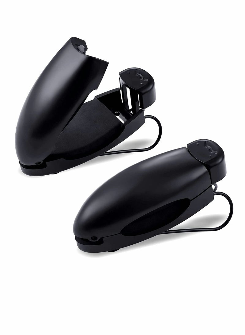 SYOSI Car Sunglasses Holder Clip, Sunglasses Visor Clips Auto Sunglasses Holder, for Car Sun Visor Glasses Holder Visor Clip Eyeglasses Mount, 2 Pieces (Black) - Image 1