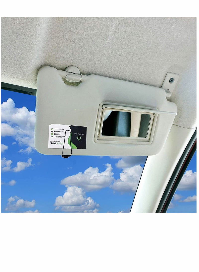 SYOSI Car Sunglasses Holder Clip, Sunglasses Visor Clips Auto Sunglasses Holder, for Car Sun Visor Glasses Holder Visor Clip Eyeglasses Mount, 2 Pieces (Black) - Image 4