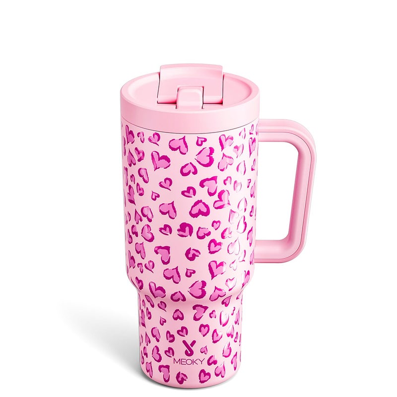 Meoky 32 oz Tumbler with Handle and DUO 2-in-1 Lid (PL) - Image 1