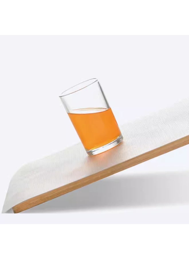 Generic - Refrigerator Mat Cabinet Mat EVA Mat Cuttable Drawer Mat Cabinet Disposable Sticky Board Replacement Size Adjustable-Color:(thin) Transparent Dots-Specifications:45*150CM - Image 1