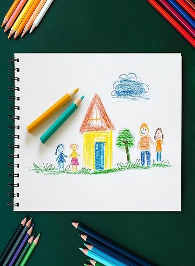 PaperO A5 Sketch/Drawing Book - 140 GSM, 100 Pages/50 Sheets, Metal Wire-O Bound - Perfect for Professional Artists, Architects, Kids, and Adults (21.0 x 14.8 cm) (Meadow Sketch) (Meadow Sketch) - Image 3