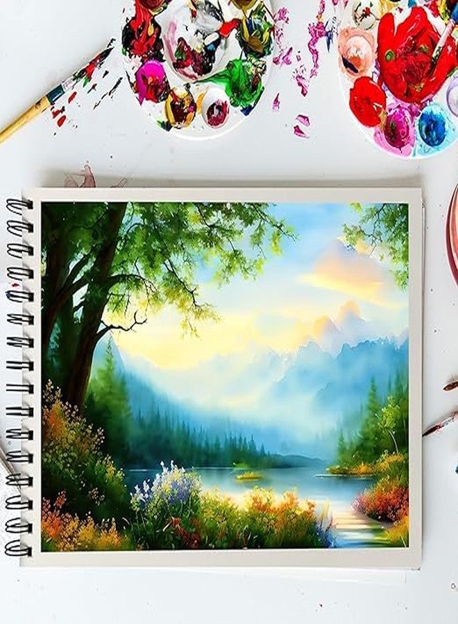 PaperO A5 Sketch/Drawing Book - 140 GSM, 100 Pages/50 Sheets, Metal Wire-O Bound - Perfect for Professional Artists, Architects, Kids, and Adults (21.0 x 14.8 cm) (Meadow Sketch) (Meadow Sketch) - Image 5