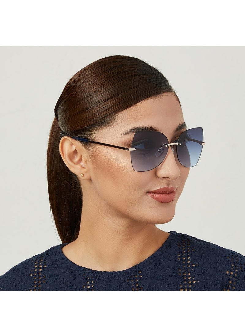 بلاك أوت نظارات شمسية ذهبية وردية للنساء من ناعومي.  - Image 5