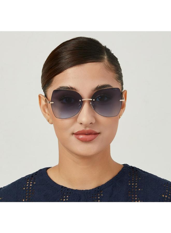 بلاك أوت نظارات شمسية ذهبية وردية للنساء من ناعومي. - Image 4