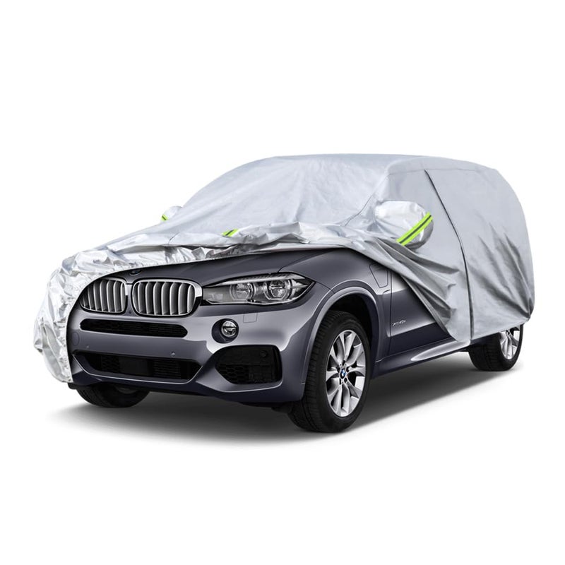 Koukou SUV Car Cover Custom Fit BMW X5 from 2007 to 2025Waterproof Car Cover All Weather for Automobiles Outdoor Indoor with Zipper Door Sun Rain Dust Snow Protection