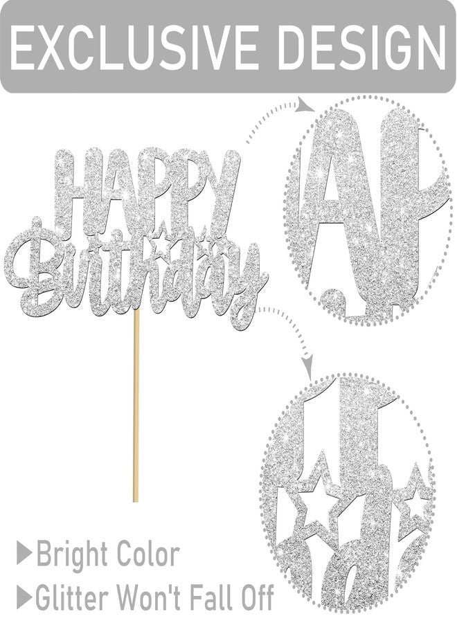 اوموني أعواد تزيين طاولة حفلات عيد الميلاد الفضية اللامعة، 12 قطعة، زينة طاولة حفلات عيد ميلاد سعيدة، قطع مركزية مزدوجة الجوانب لحفلات أعياد الميلاد والذكرى السنوية وحفلات استقبال المولود الجديد - Image 5