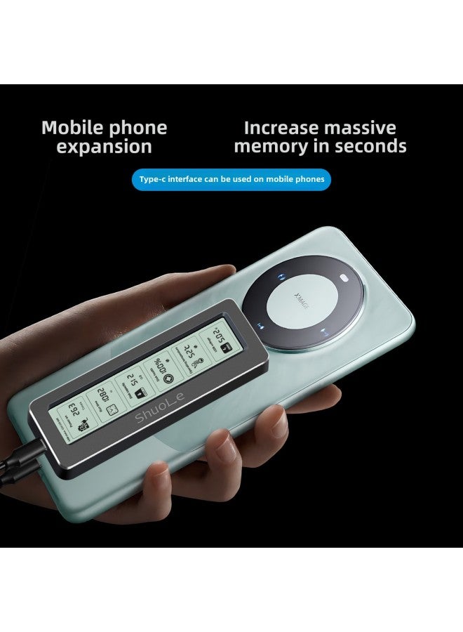 M.2 NVME/NGFF Dual Protocol 20G High Speed Dual Chip Intelligent Digital Display Health Detection Hard Disk Box Typec-Color:Black Sl-tnp18-p-20g With C-c 20g Data Cable---english Packaging - Image 3