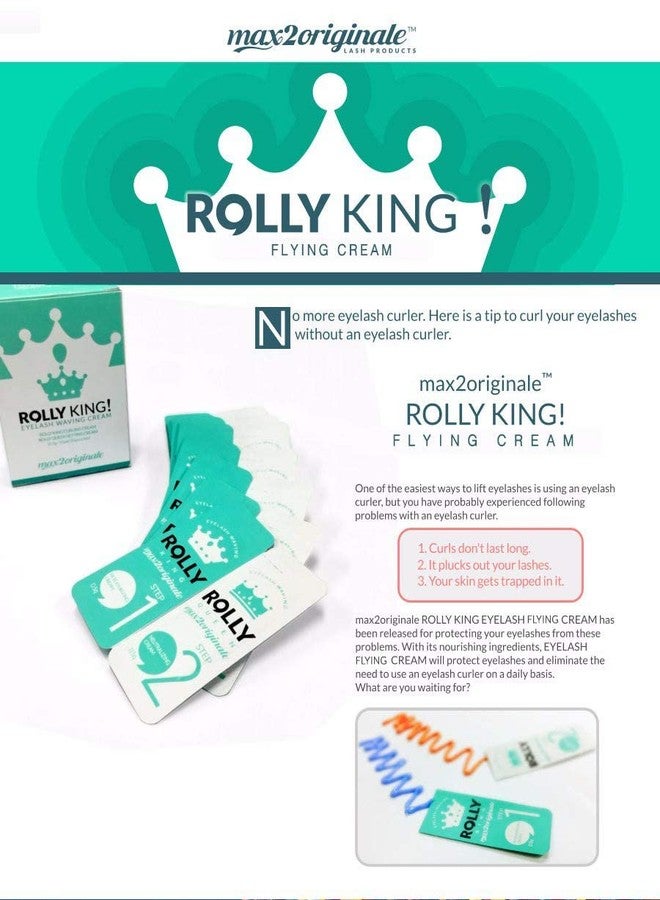 Amber Lash Rolly King Perm Step 1 & 2 for Eyelash Lifting and Brow Lamination for Professionals, 10 Sachets in a Box - Image 2