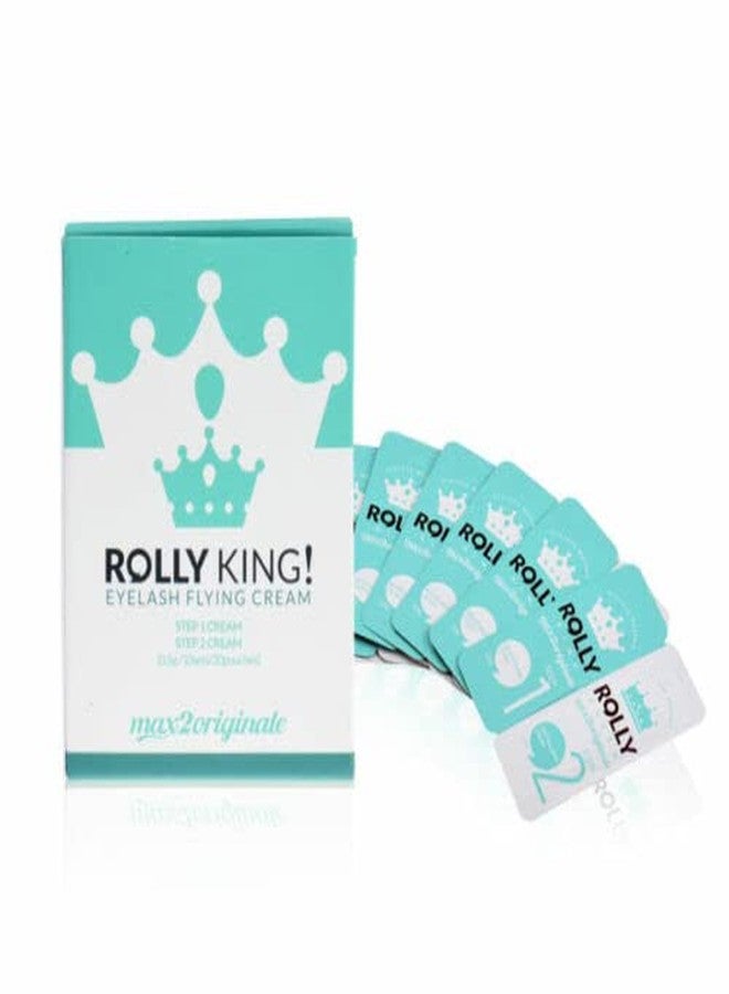 Amber Lash Rolly King Perm Step 1 & 2 for Eyelash Lifting and Brow Lamination for Professionals, 10 Sachets in a Box - Image 4