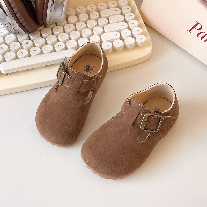 أحذية Birkenstock للأطفال 2026 ربيع وخريف أحذية جلدية حذاء البنات أحذية Birkenstock للأولاد - Image 1