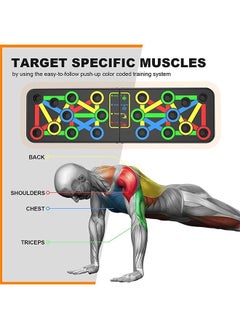 Arabest Push Up Board, Multi-Function 14 in 1 Push Up Bar, Foldable Push Up Handles for Floor to Strengthen Arms, Core and Back, Portable Home Gym Strength Training Equipment for Men and Women  - Image 4