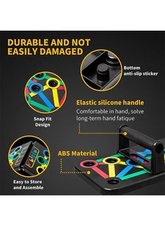 Arabest Push Up Board, Multi-Function 14 in 1 Push Up Bar, Foldable Push Up Handles for Floor to Strengthen Arms, Core and Back, Portable Home Gym Strength Training Equipment for Men and Women  - Image 2