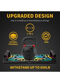 Arabest Push Up Board, Multi-Function 14 in 1 Push Up Bar, Foldable Push Up Handles for Floor to Strengthen Arms, Core and Back, Portable Home Gym Strength Training Equipment for Men and Women  - Image 3