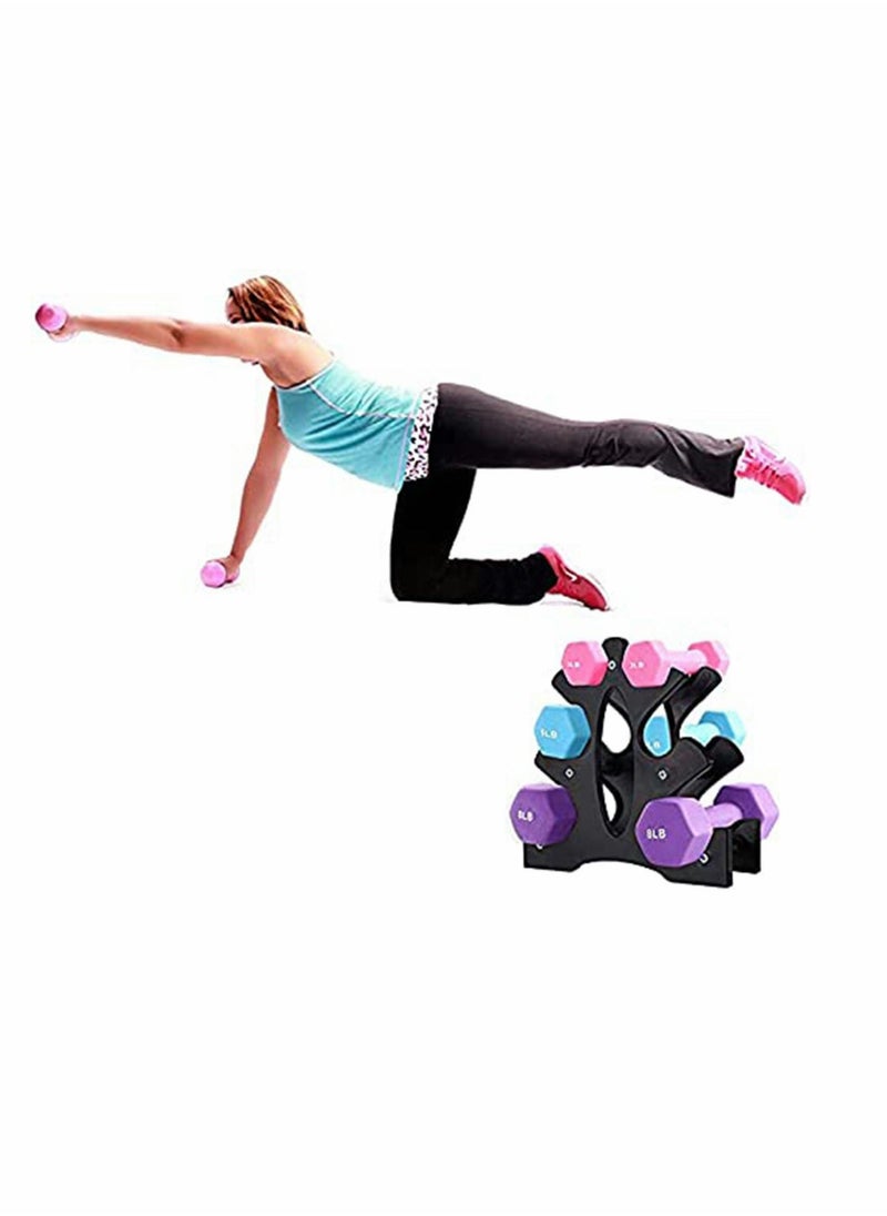 Generic Dumbbell Rack Stand, 3 Tier Dumbbells Weights Handle Hand Weight Tower, Holds 30 Pounds(Without Dumbbells)  - Image 3