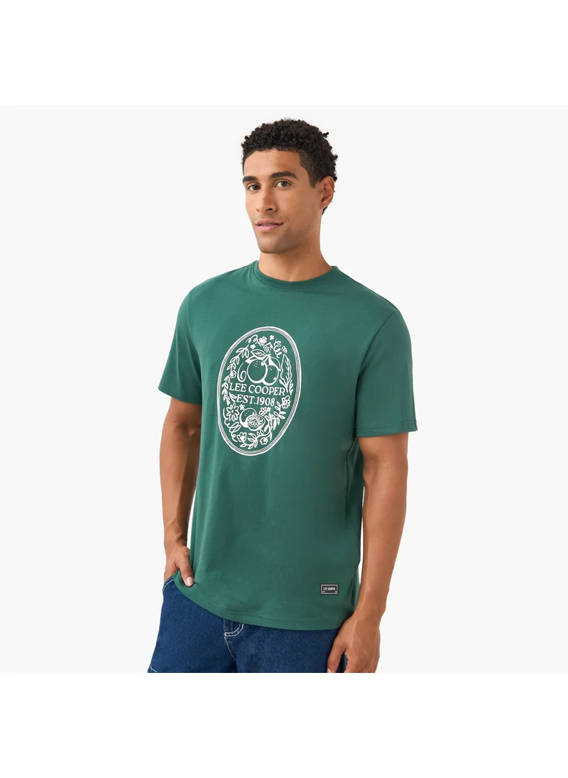 لي كوبر Lee Cooper Logo Detail Crew Neck T-shirt