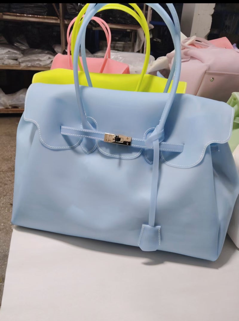 Women's Large Capacity EVA Jelly Tote Bag, 2026 Summer Commuter Shoulder Handbag - Image 5