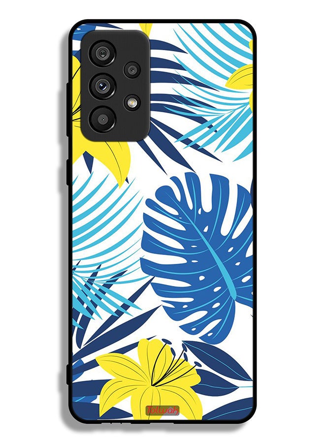 Tolwak Samsung Galaxy A73 5G Protective Case Cover Feather And Flower Art - Image 1