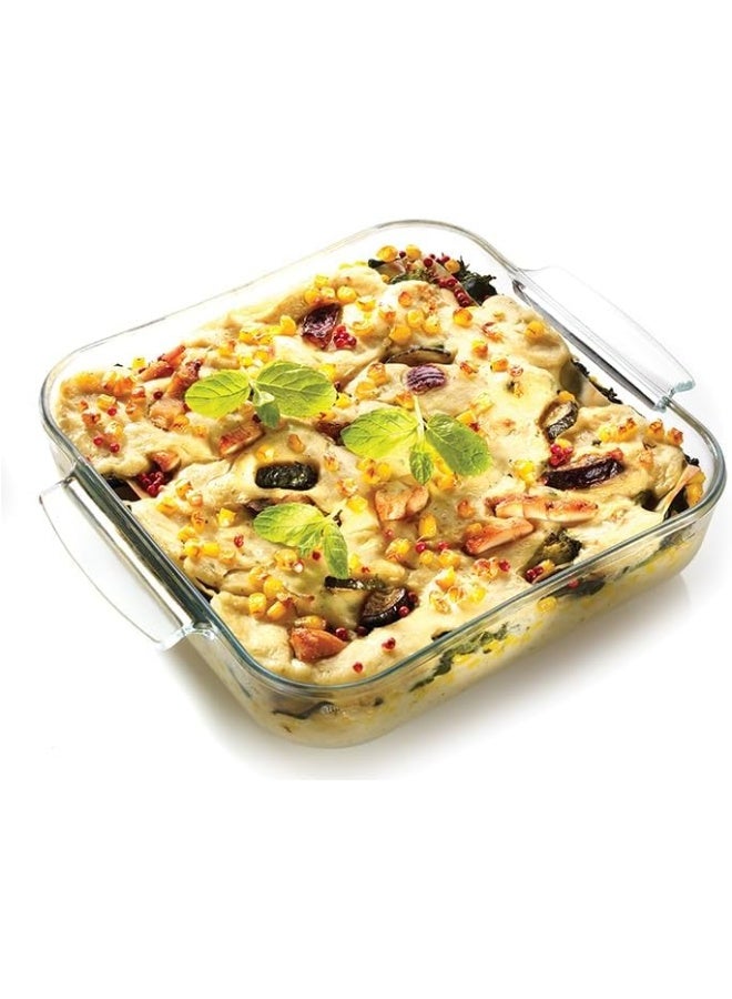 Termisil Termisil Borosilicate Glass Square Roaster, 2.5 Liter Capacity, Transparent  - Image 3