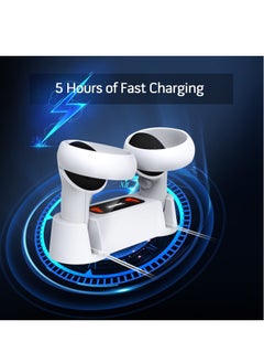 DOBE Charging Dock for Oculus Quest 2 Controllers VR Accessories Charger Station for Oculus Quest 2 Controllers with 2 Rechargeable Batteries Fast Charging Station Set with Type-C Charging Cable  - Image 5