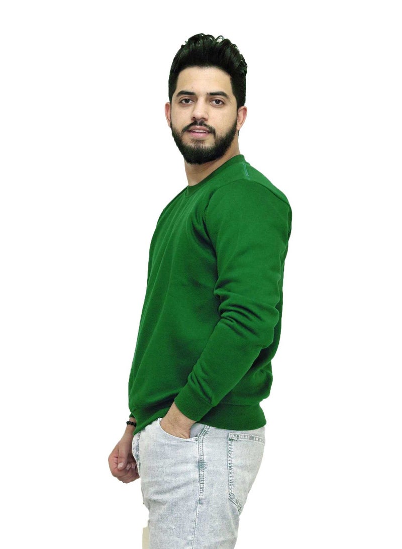 OneHand Basic Casual Sweatshirt Cotton - Green - Image 2