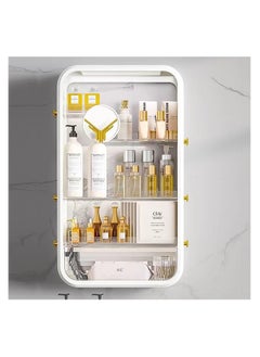 Makeup Organizer Cosmetic Rack Large Bathroom Shelf for Skin Care Wall Mounted Storage Shelves for Bedroom Bathroom Kitchen Laundry Room No Drilling Needed (White) - pzsku/ZB79482CE7F0914AC5BA2Z/45/_/1713756237/95afa340-c10e-4c2e-8409-2ffe357b38bb