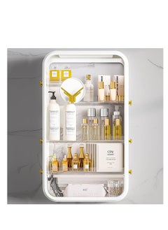 Makeup Organizer Cosmetic Rack Large Bathroom Shelf for Skin Care Wall Mounted Storage Shelves for Bedroom Bathroom Kitchen Laundry Room No Drilling Needed (White) - pzsku/ZB79482CE7F0914AC5BA2Z/45/_/1713756238/ea303a4a-9b40-4c74-88a2-1b7d216bd648