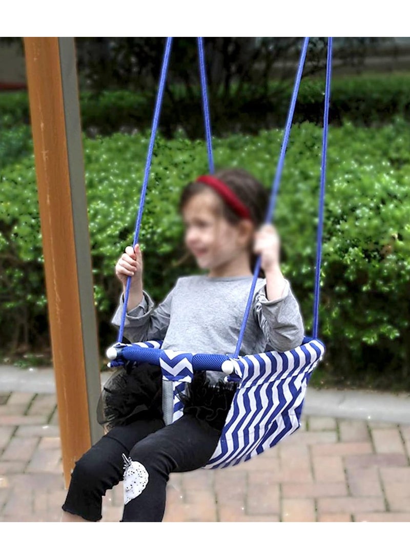 Toy Box Baby Hanging Swing Seat, Canvas Baby Swing with Cushion and Ropes, Indoor and Outdoor Baby Hammock Chair for Toddlers and Infants - Image 3