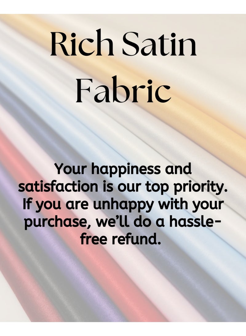 JewelOnPalette Soft Silky Charmeuse Satin Fabric, 45" Wide Soft Material for Cut by The Yard for Dress, Blouse, Shirt, Craft and Embroidery - Red - Image 4