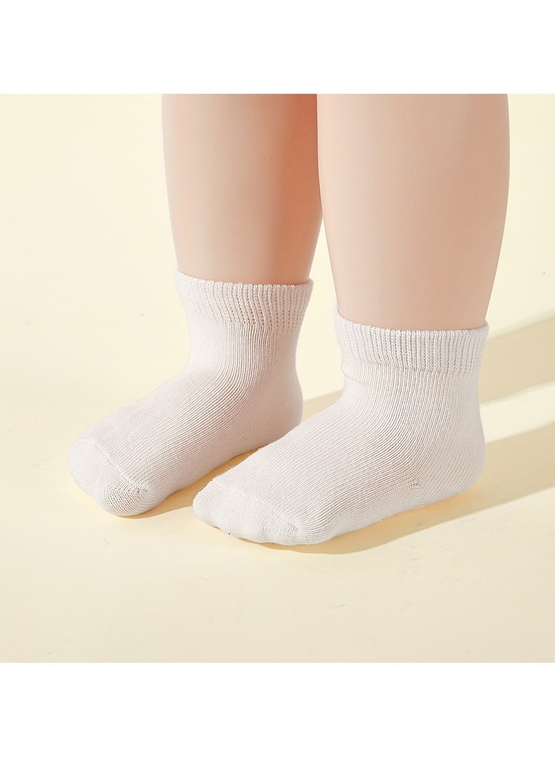 5 pairs of infant and toddler four-season short socks and mid-tube socks  - Image 3