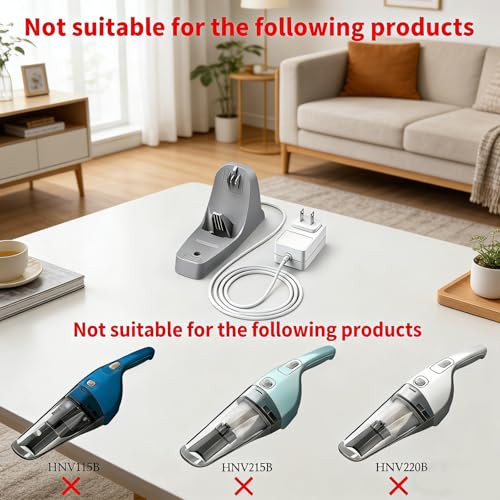 MEROM 8.2V 150mA Charging Dock Compatible with Black and Decker HNVC215B12AEV Dusbuster Handheld Vacuum, Replacement Charger Base Compatible with Black + Decker HNVC215B HNVC220B Hand Vacuum - Image 3
