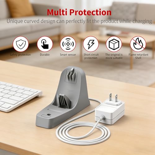 MEROM 8.2V 150mA Charging Dock Compatible with Black and Decker HNVC215B12AEV Dusbuster Handheld Vacuum, Replacement Charger Base Compatible with Black + Decker HNVC215B HNVC220B Hand Vacuum - Image 4