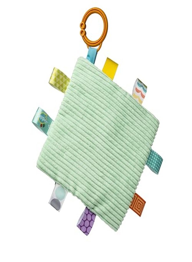 Taggies Crinkle Me Activity Toy with Baby Paper & Squeaker and Sensory Tags, 6 x 6-inches, Yellow Dunkin Duck - Image 3