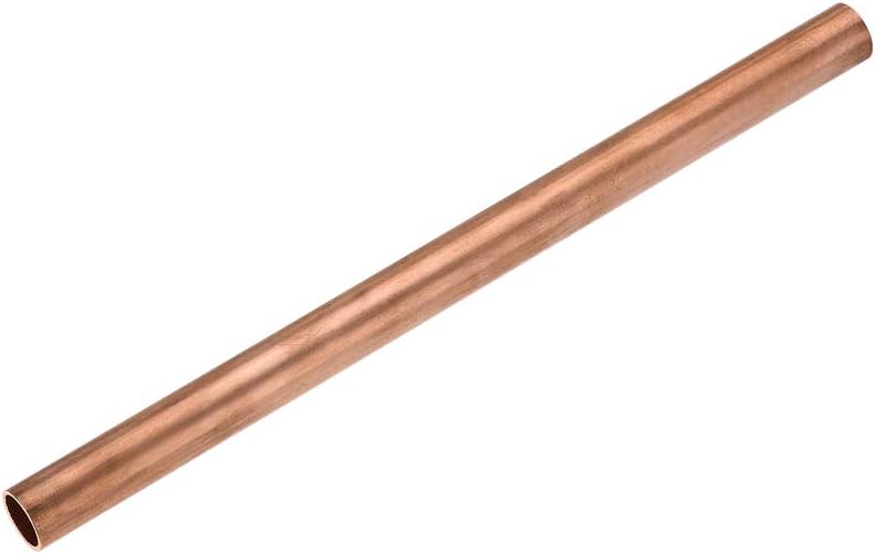 uxcell Copper Round Tube, 13mm OD 1mm Wall Thickness 200mm Length Straight Pipe Tubing - Image 1