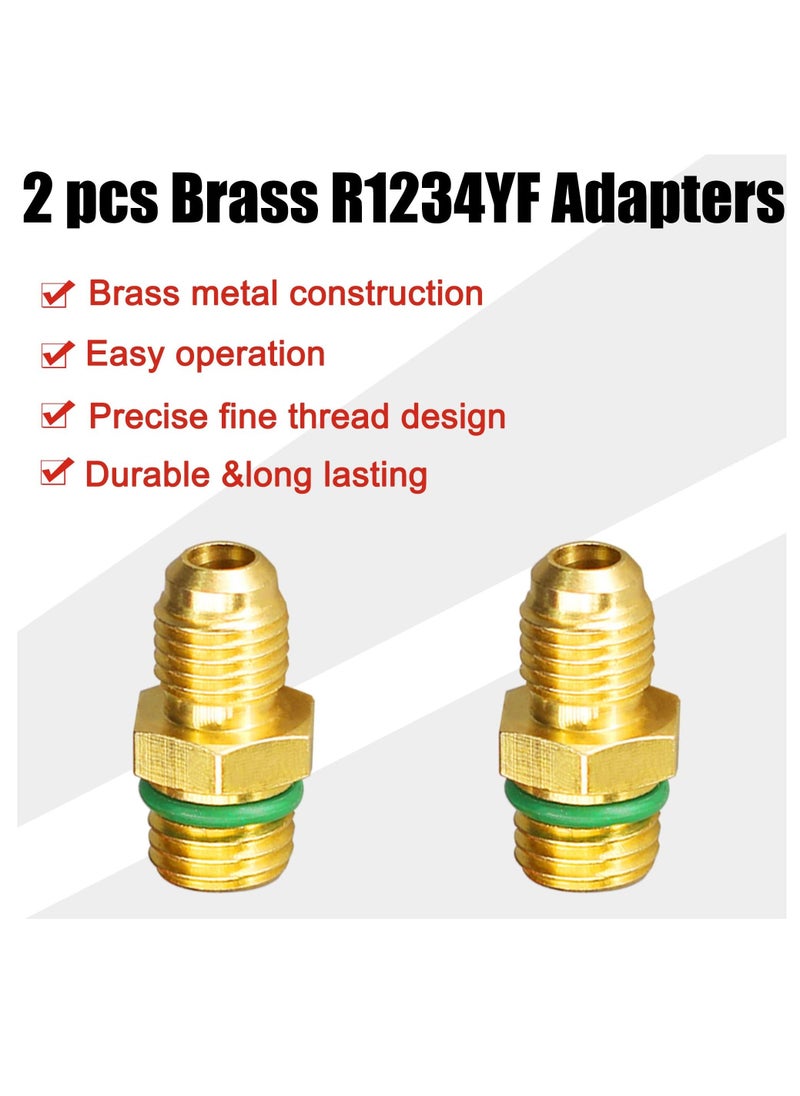 Generic - Quick Coupler Adapter Fittings R1234yf High Side And Low Side For Air Conditioning Evacuation - Image 1