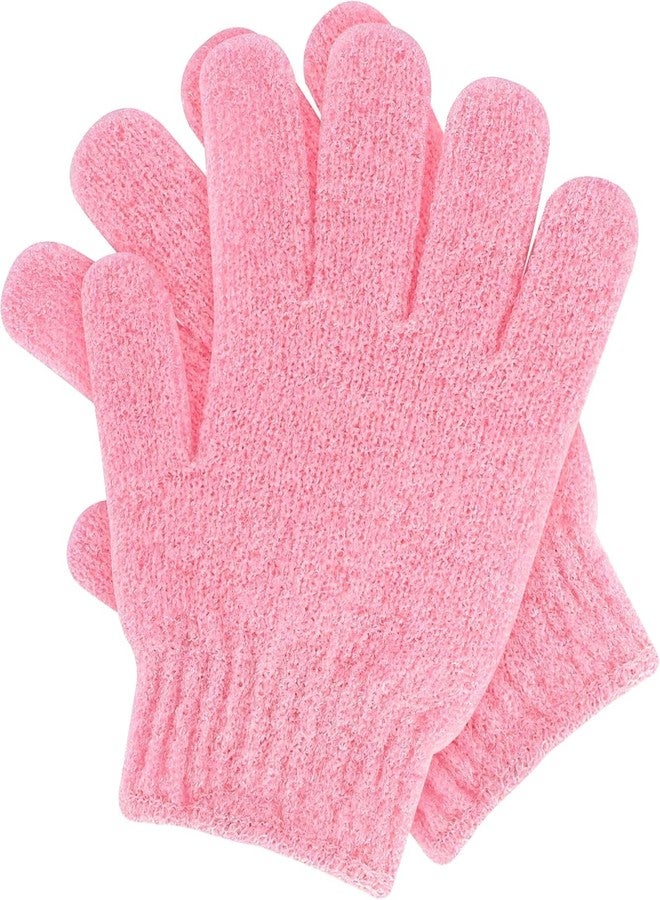 WARZIX Dual-Sided Exfoliating Gloves for Body Scrub – Deep Cleansing Shower Mitt for Dead Skin Removal, Spa Treatment & Smooth Glowing Skin (1 Pair)(multicolour) - Image 1