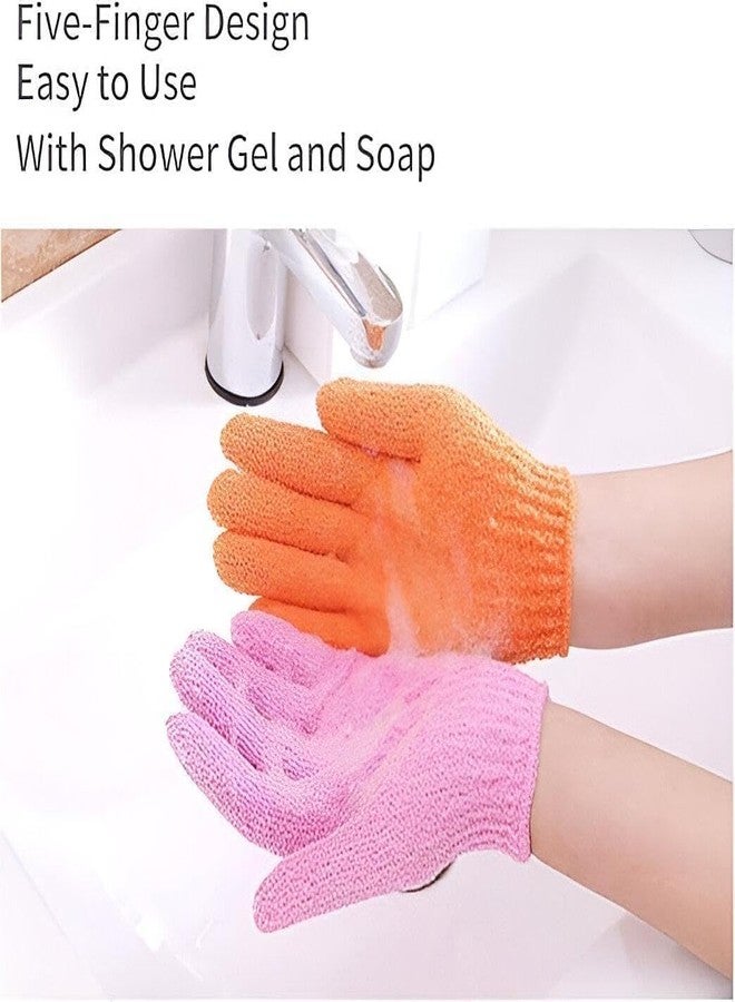 WARZIX Dual-Sided Exfoliating Gloves for Body Scrub – Deep Cleansing Shower Mitt for Dead Skin Removal, Spa Treatment & Smooth Glowing Skin (1 Pair)(multicolour) - Image 5