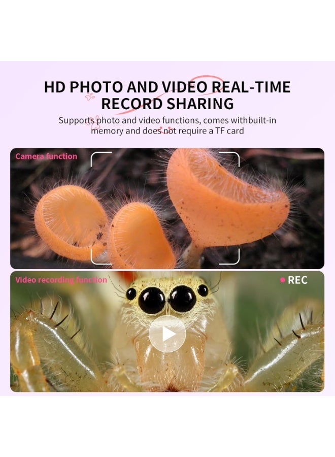 Microscope for Kids - Mini Pocket Handheld Microscope for Toddlers -Educational Science Kit Toys for Ramadan Birthday Gifts Toys for 3 4 5 6 7 8 9 10 Year Old Kids - Image 4